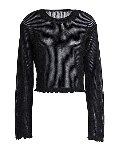 CALVIN KLEIN JEANS Jumper Black 52% Viscose, 40% Polyester, 8% Metallic fiber