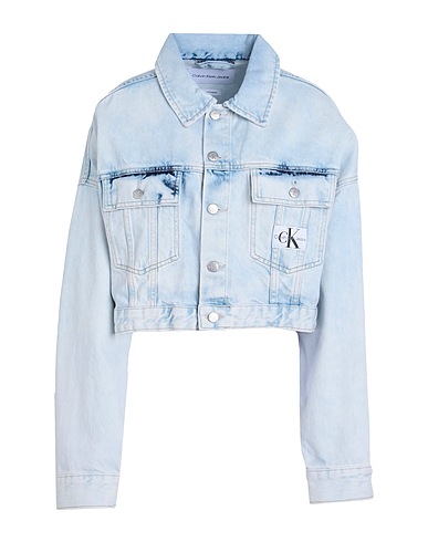 CALVIN KLEIN JEANS Denim jacket Blue 100% Cotton