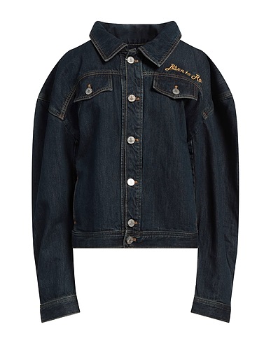 VIVIENNE WESTWOOD Denim jacket Blue 52% Cotton, 29% Lyocell, 19% Linen