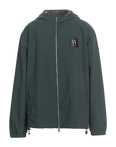 ARMANI EXCHANGE Jacket Dark green 100% Polyester