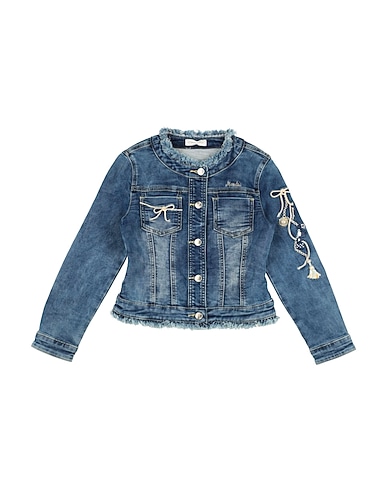 MONNALISA Denim jacket 89% Cotton, 10% Polyester, 1% Elastane