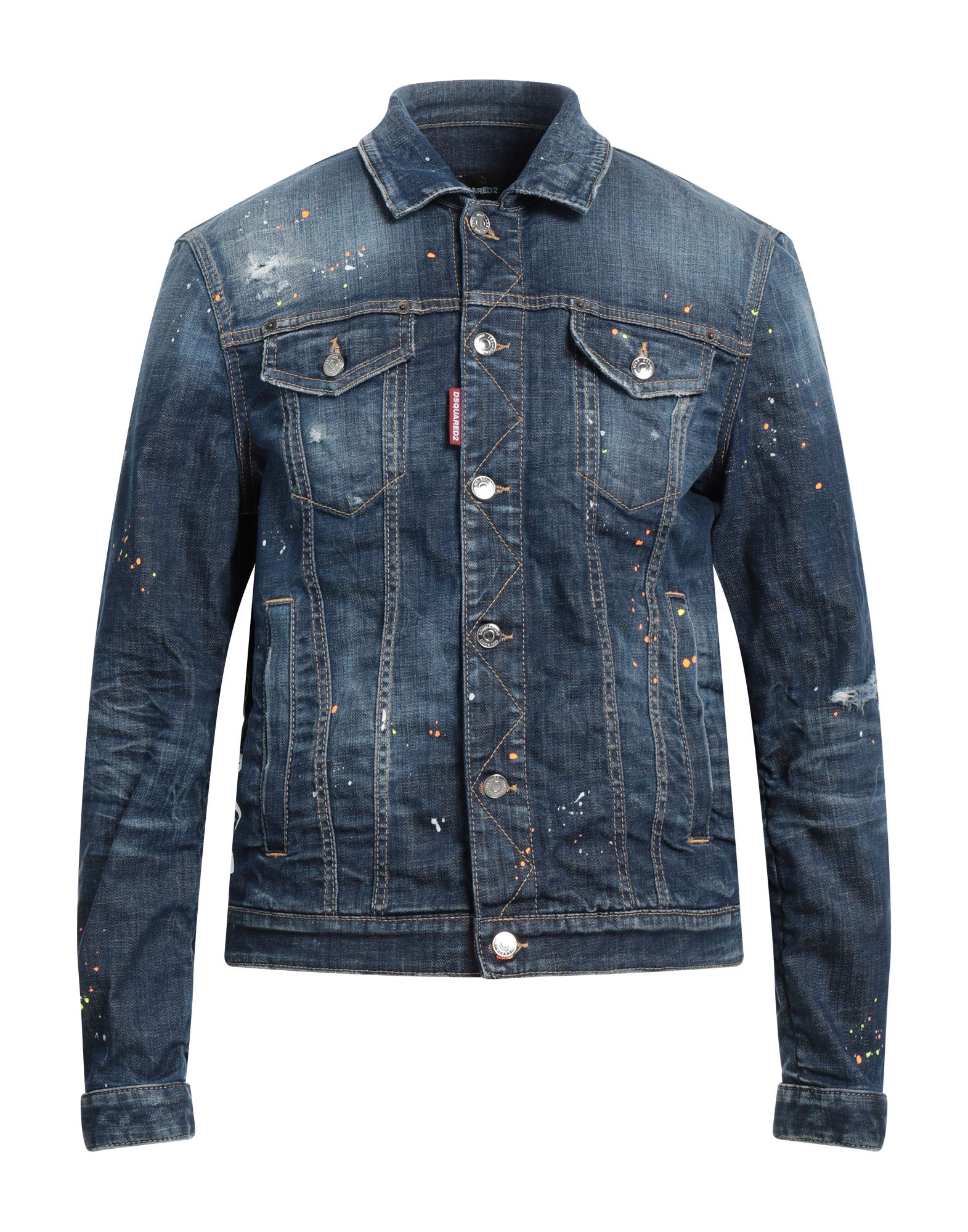 DSQUARED2 Coats & Jackets | Blue Men's Denim Jacket | YOOX