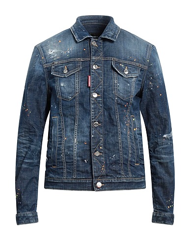 DSQUARED2 Denim jacket Blue 98% Cotton, 2% Elastane