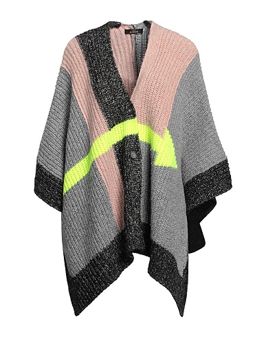 ACTITUDE by TWINSET Cape Grey 63% Cotton, 18% Acrylic, 10% Polyamide, 5% Wool, 4% Alpaca wool