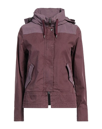 HERNO Jacket Dark purple 100% Cotton, Polyester