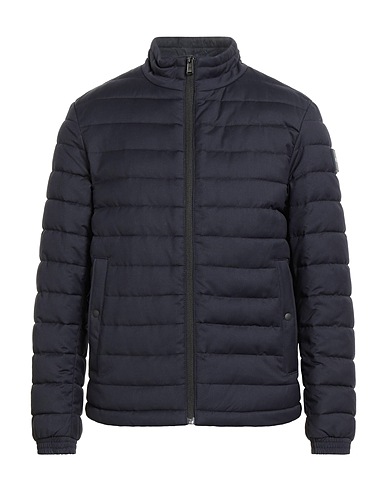 BOSS Shell  jacket Midnight blue 100% Virgin Wool, Recycled polyester