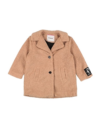 PINKO UP Teddy Coat Camel 75% Polyester, 25% Wool