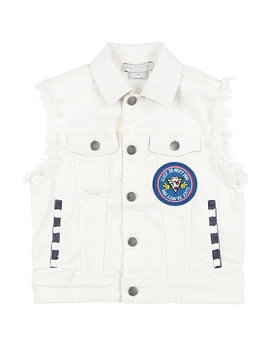 STELLA McCARTNEY KIDS Denim jacket White 98% Cotton, 2% Elastane