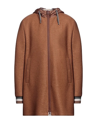 HERNO Coat RESORT Camel 100% Virgin Wool, Polyamide, Acrylic, Wool, Elastane