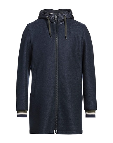 HERNO Cappotto RESORT Blu navy 100% Lana Vergine, Poliammide, Acrilico, Lana, Elastan