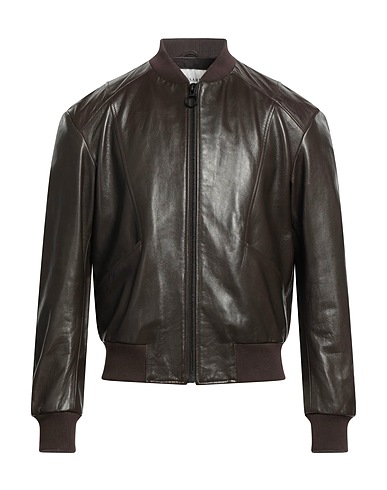 TRUSSARDI Bomber Dark brown Leather