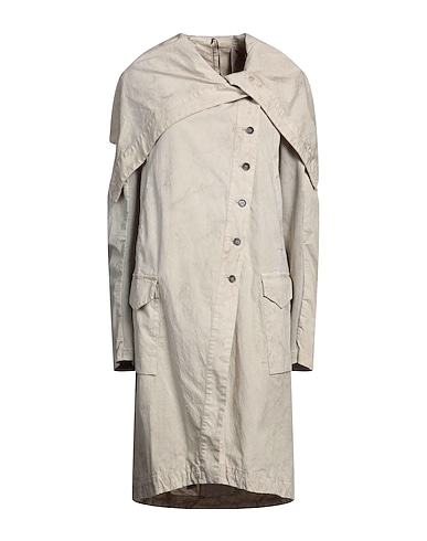 MASNADA Full-length jacket Light grey 98% Cotton, 2% Elastane