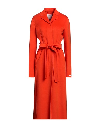 SPORTMAX Coat Orange 90% Virgin Wool, 10% Cashmere