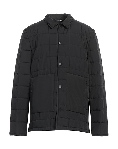 RAINS Shell jacket Black 100% Polyester