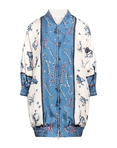 FENDI Bomber Pastel blue 100% Silk, Polyester, Polyamide