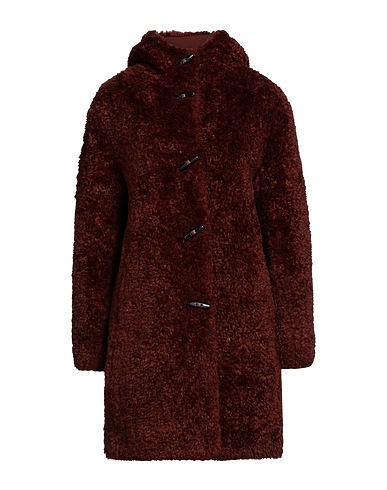 RAG & BONE Teddy Coat Dark brown 100% Polyester, Wool, Cashmere, Nylon