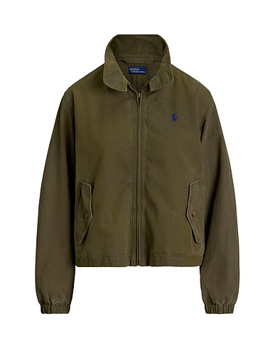 POLO RALPH LAUREN Jacket Military green 100% Cotton