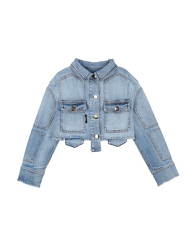BALMAIN Denim jacket Blue 98% Cotton, 2% Elastane