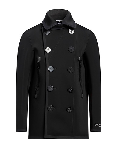 DSQUARED2 Coat Black 80% Polyamide, 20% Elastane