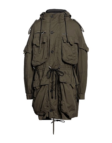 DSQUARED2 コート ダークグリーン コットン 97% / ポリウレタン 3%
