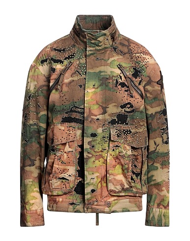 DSQUARED2 Jacket Khaki 100% Cotton, Polyamide