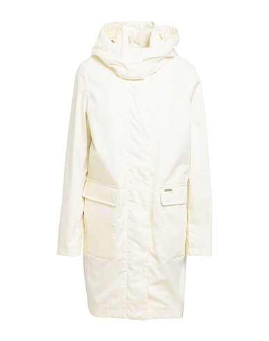 WOOLRICH Coat Cream 100% Cotton
