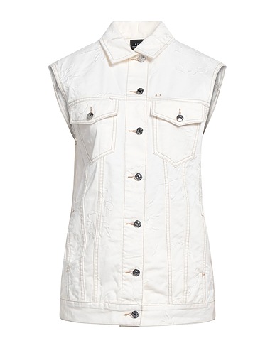 ARMANI EXCHANGE Jeansjacke Elfenbein 100% Baumwolle, Polyester
