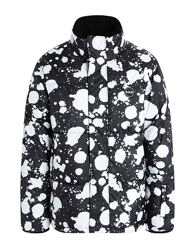 TOPMAN Shell  jacket Black 100% Polyester, Thermoplastic polyurethane