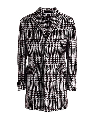 L.B.M. 1911 Coat Burgundy 47% Cotton, 18% Polyester, 17% Wool, 10% Acrylic, 8% Other Fibres