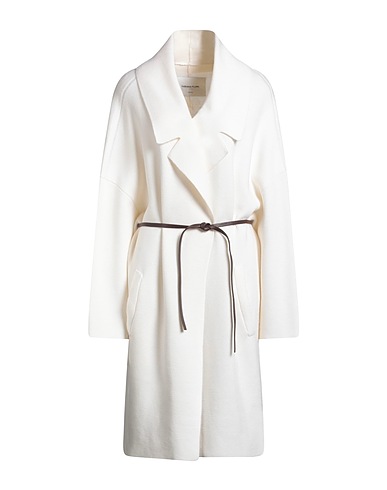 FABIANA FILIPPI Full-length jacket Ivory 100% Virgin Wool
