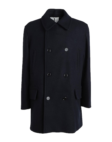 ARKET Coat Midnight blue 70% Wool, 24% Polyamide, 2% Acrylic, 2% Polyester, 2% Other Fibres