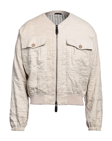 GIORGIO ARMANI Bomber Beige 54% Cotton, 39% Rayon, 7% Metallic fiber