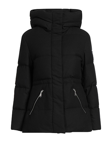 ADD パファージャケット ブラック ポリエステル 56% / レーヨン 24% / ウール 18% / ポリウレタン 2%