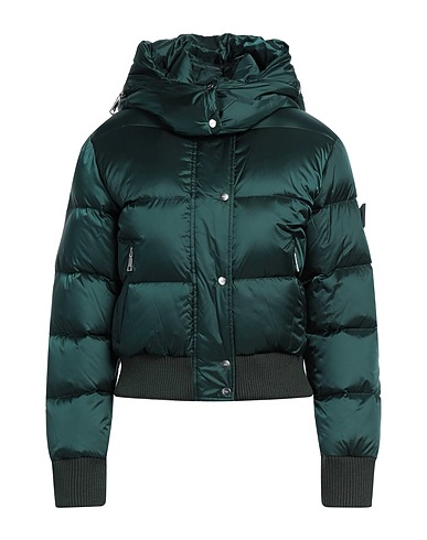 ADD Shell jacket Dark green 100% Polyamide, Acrylic, Wool, Polyester, Elastane