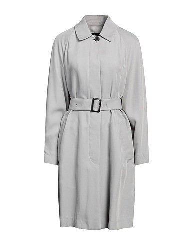 EMPORIO ARMANI Full-length jacket Grey 67% Cupro, 33% Viscose