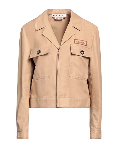 MARNI Jacket Camel 38% Polyamide, 32% Linen, 30% Cotton