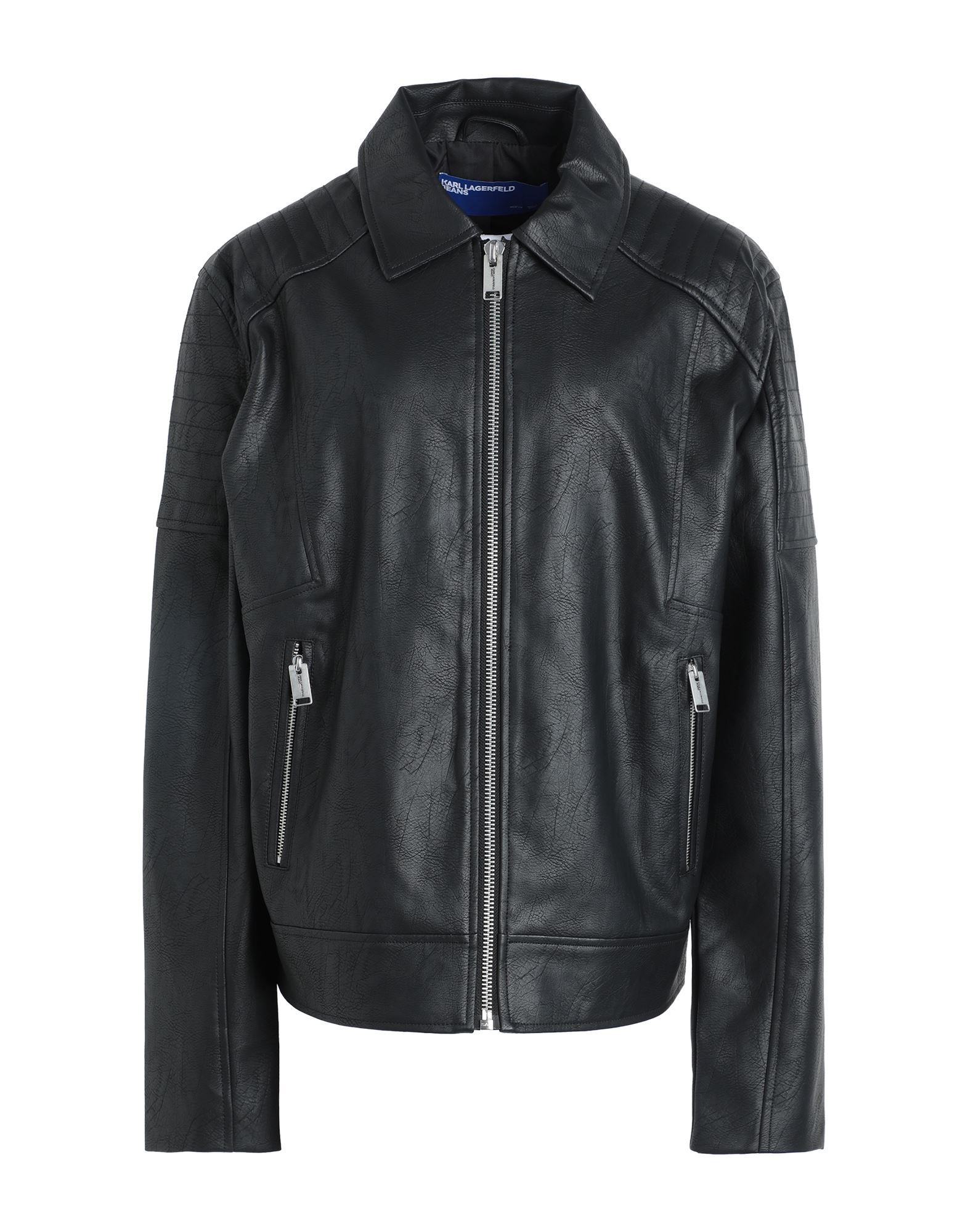 ジャケット・アウター emporio armani wool leather jacket 11aw Emporio Armani Leather Coat, Size 54 IT