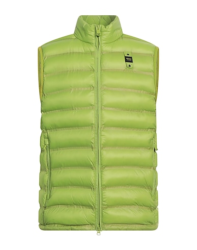 BLAUER. Shell jacket VERDE LIME 100% Polyamide