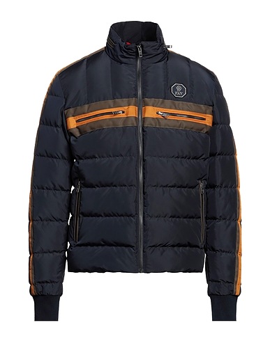 FAY Shell jacket Midnight blue 100% Polyester, Cotton, Polyamide, Elastane