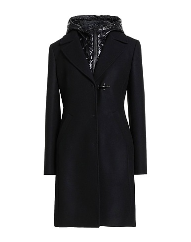 FAY Coat Black 80% Virgin Wool, 20% Polyamide