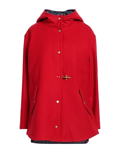 FAY Coat Red 80% Virgin Wool, 20% Polyamide