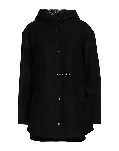 FAY Cappotto Nero 80% Lana Vergine, 20% Poliammide