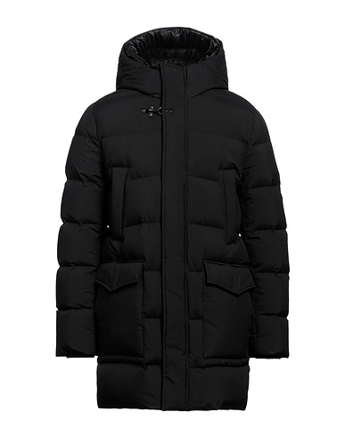 FAY Piumino Nero 100% Poliestere, Poliammide, Elastan
