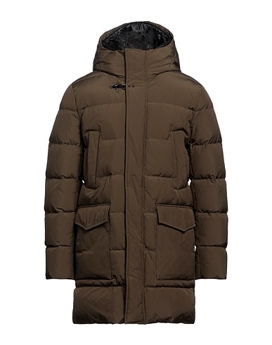 FAY Shell jacket Military green 100% Polyamide, Elastane