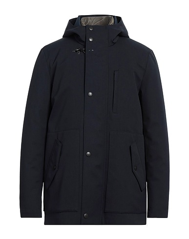 FAY Jacket Midnight blue 43% Polyester, 35% Virgin Wool, 22% Polyamide, Polyurethane