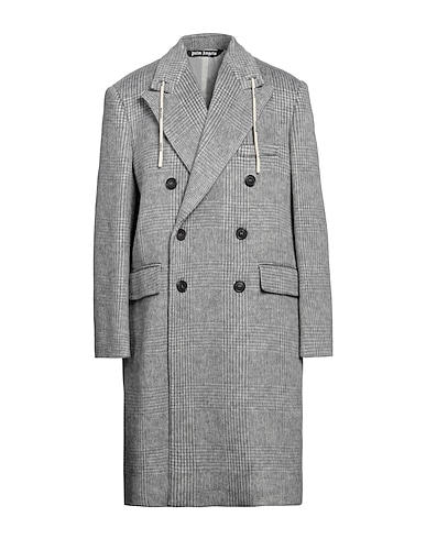 PALM ANGELS Coat Grey 45% Acrylic, 30% Polyester, 20% Wool, 5% Other Fibres