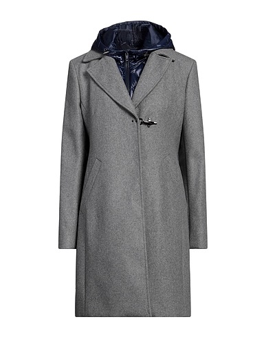 FAY Coat Grey 80% Wool, 20% Polyamide