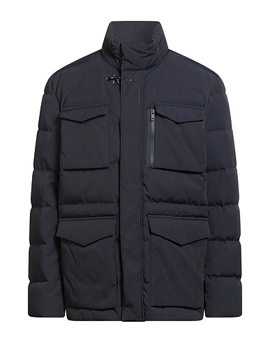 FAY Shell jacket Midnight blue 61% Polyamide, 39% Cotton