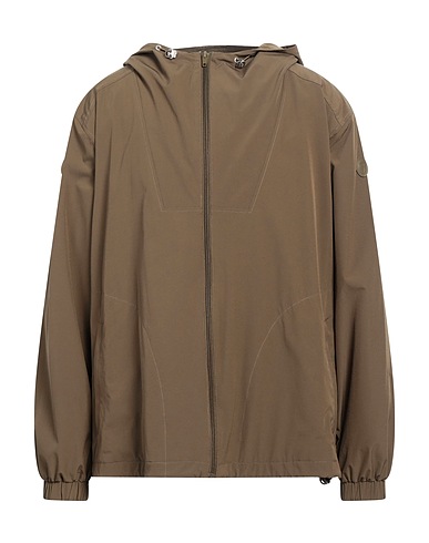 TRUSSARDI Jacket Military green 87% Polyamide, 13% Elastane