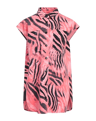 GAëLLE Paris Patterned shirts & blouses Fuchsia 97% Cotton, 3% Elastane